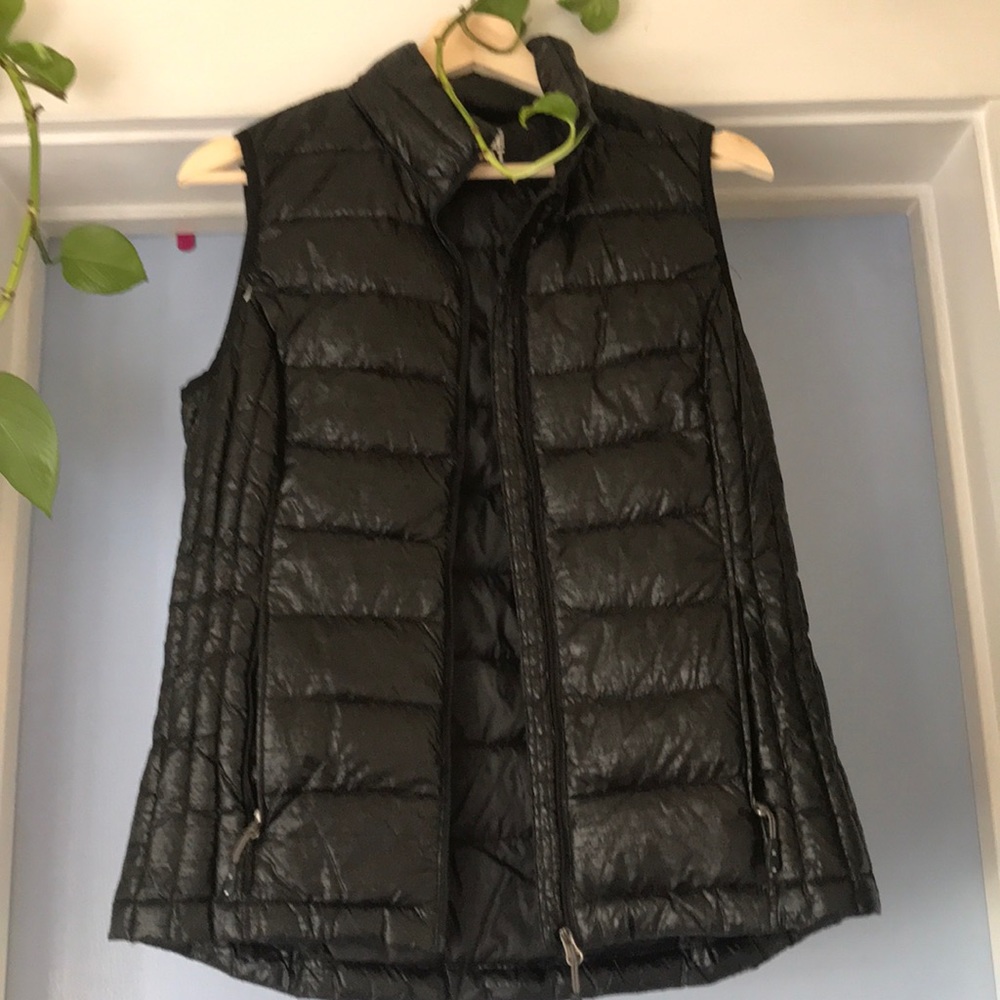 Black down vest